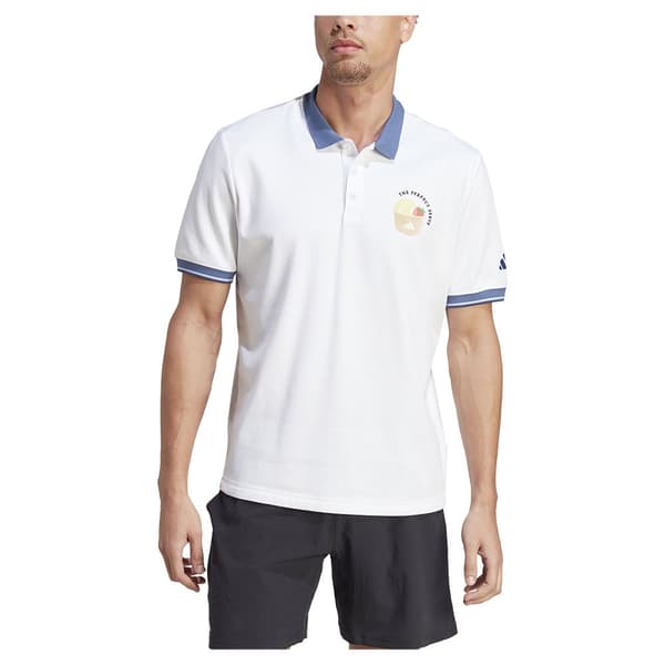 Adidas Kortärmad Piké Clubhouse Classic Premium Vit S Man