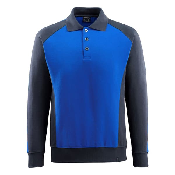 Mascot Kortærmet Polo Sweatshirt Unique 50610 Blå 2XL