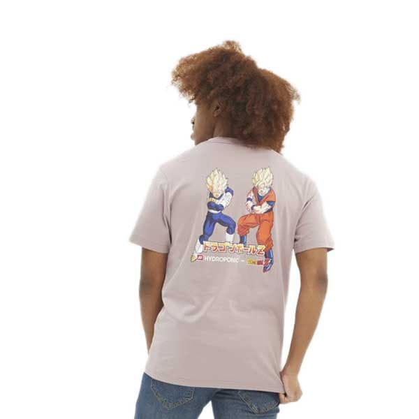 Hydroponic Lyhythihainen T-paita Dragon Ball Z Saiyan 2 Beige M Mies