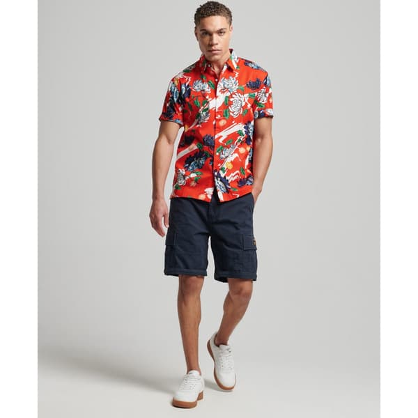 Superdry Lyhythihainen Paita Vintage Hawaiian Oranssi M Mies