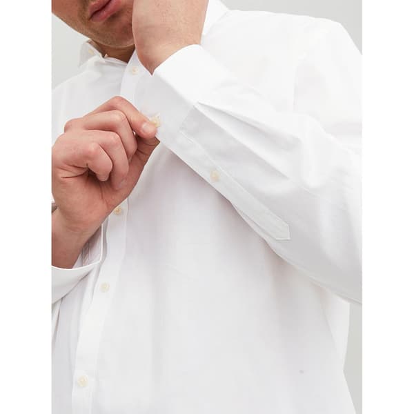 Jack & Jones Pitkähihainen Paita Blacardiff Plus Valkoinen 8XL Mies