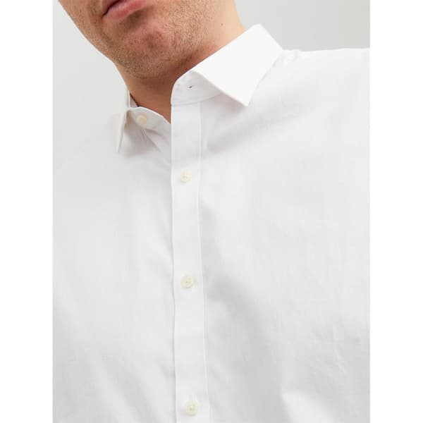 Jack & Jones Pitkähihainen Paita Blacardiff Plus Valkoinen 8XL Mies