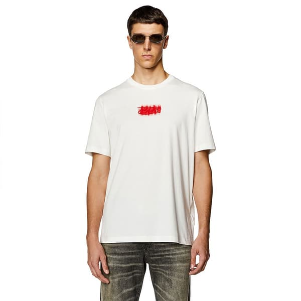Diesel Kortärmad T-shirt Just N4 Vit L Man
