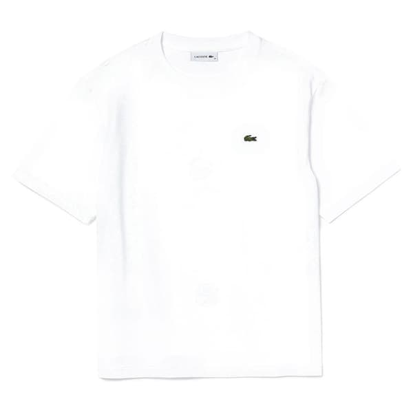 Lacoste Kortærmet T-shirt Crew Premium Cotton Hvid 36 Kvinde