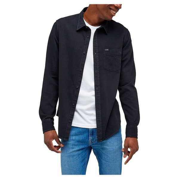 Lee Lang ærmet Skjorte Button Down Sort 2XL Mand