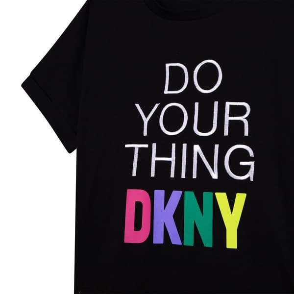Dkny Lyhythihainen T-paita D35s31 Musta 6 Years