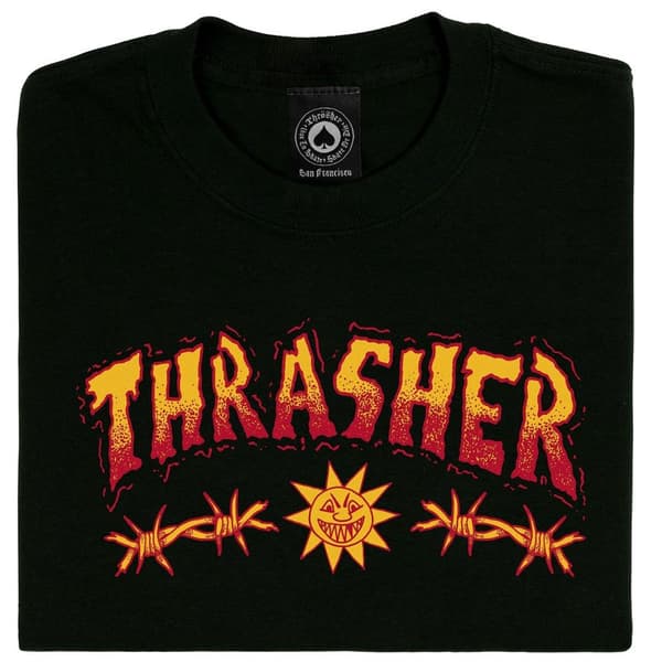 Thrasher Kortärmad T-shirt Sketch Orange M Man