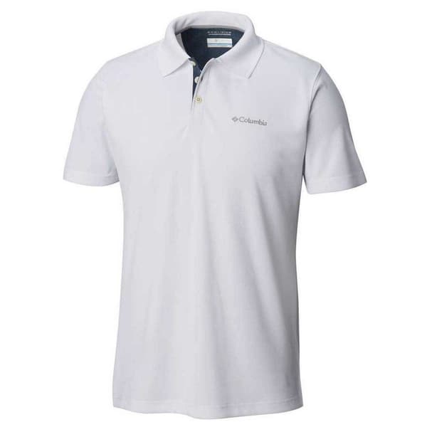 Columbia Användare Polo Vit L Man