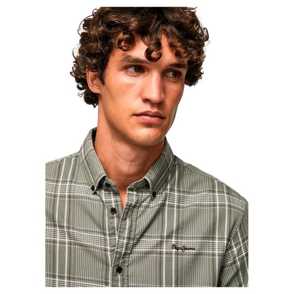 Pepe Jeans Lang ærmet Skjorte Lee Grøn M Mand