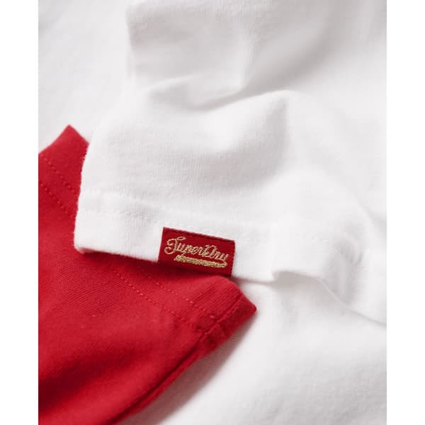 Superdry Pitkähihainen Pyöreä Kaula-aukkoinen T-paita Vintage Americana Punainen XS Nainen