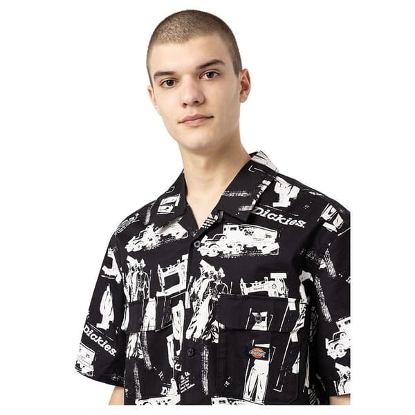 Dickies Lyhythihainen Paita 100 All Over Print Musta XL Mies