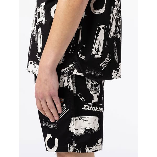 Dickies Lyhythihainen Paita 100 All Over Print Musta XL Mies