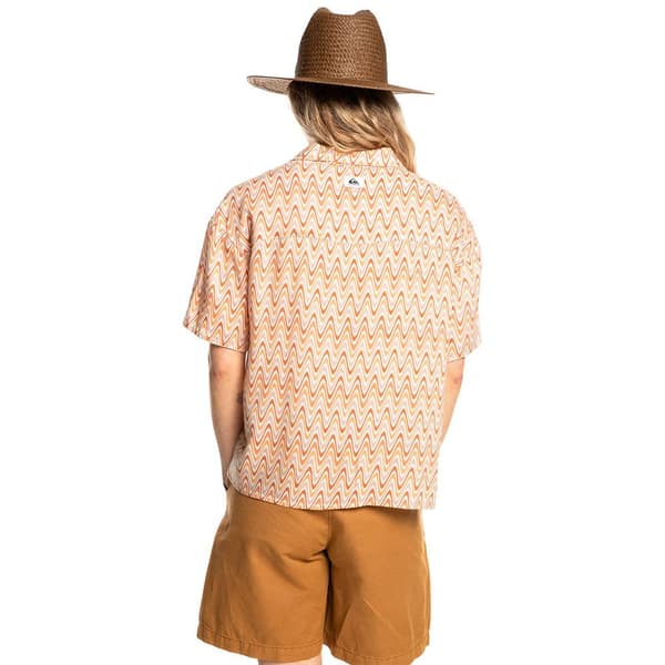 Quiksilver Kortärmad Tröja Sunny Ride Beige XS Kvinna