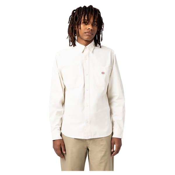 Dickies Lang ærmet Skjorte Duck Canvas Hvid S Mand