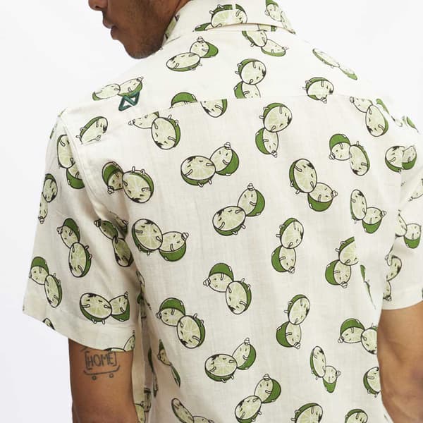 Hydroponic Kortärmad Tröja Dbz Lime Beige M Man