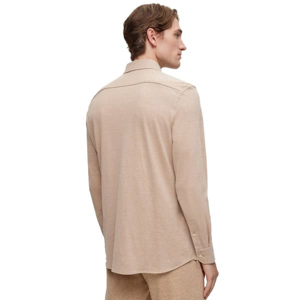 Boss Lang ærmet Skjorte Hal Kent C3 223 10230023 Beige 44 Mand