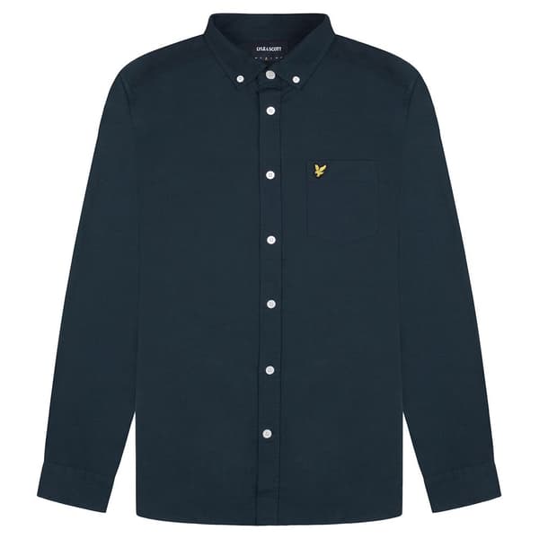Lyle & Scott Skjorte Regular Fit Light Weight Oxford Blå XL Mand