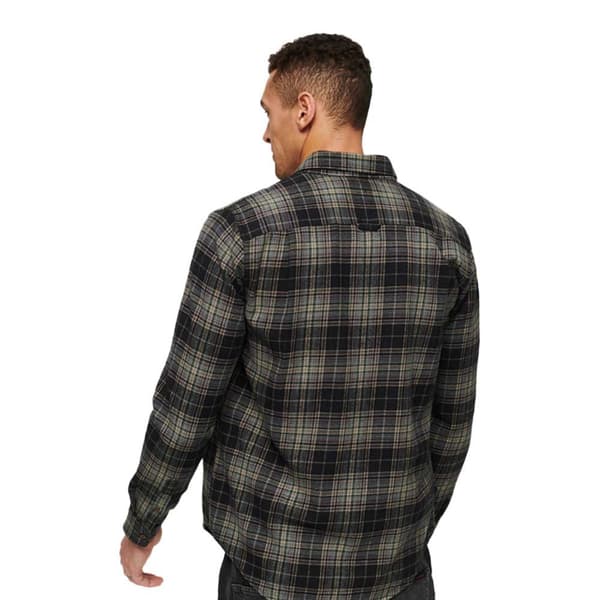 Superdry Lang ærmet Skjorte Cotton Lumberjack Grøn 2XL Mand