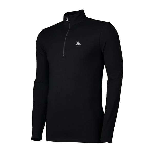 Loeffler Langærmet T-shirt Transtex Sweater Basic Cf Sort XL Mand