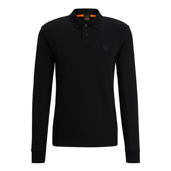 Boss Langærmet Polo Passerby 10256683 Sort L Mand
