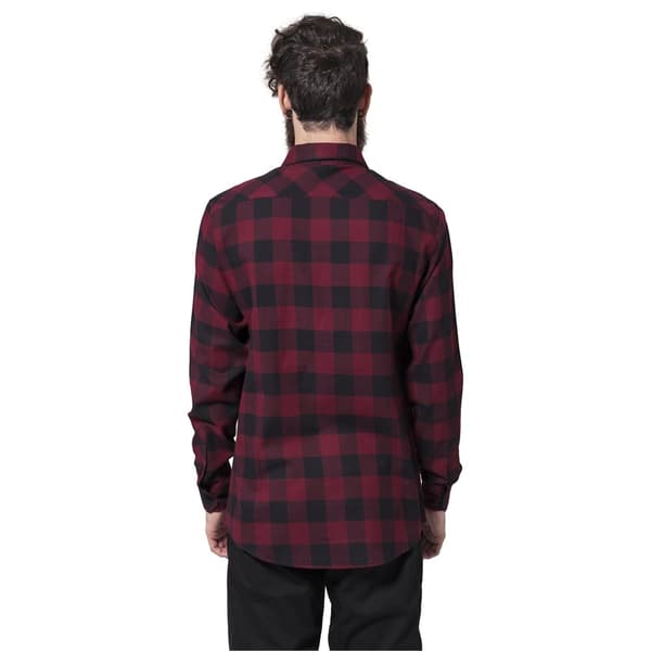 Urban Classics Basic Flannelskjorte Sort M Mand