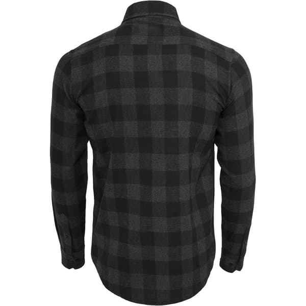 Urban Classics Basic Flannelskjorte Sort M Mand