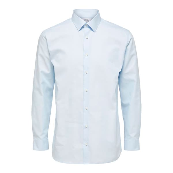 Selected Lang ærmet Skjorte Regethan Classic Blå XL Mand