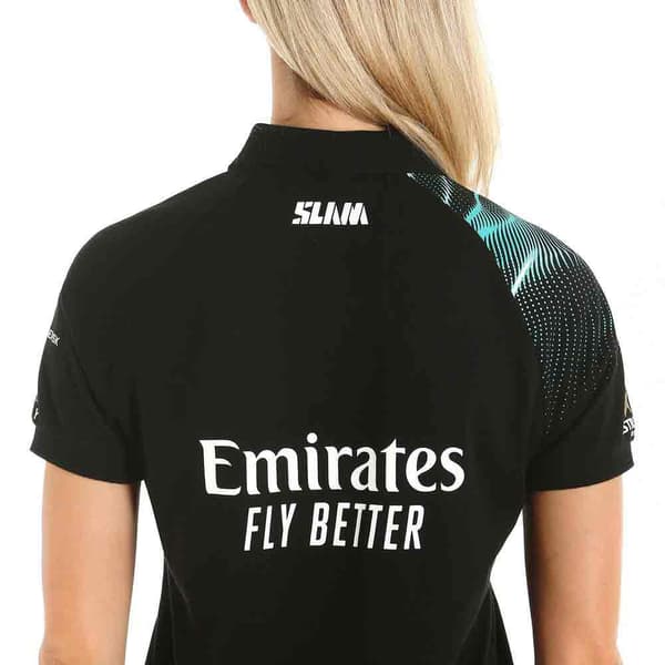 Slam Kortärmad Piké Etnz Deck Svart XS Kvinna