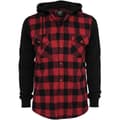 Miniatyrbillede 1 af 7: Urban Classics Skjorte Hætte Ed Ærme Flanell Sweat Sort L Mand