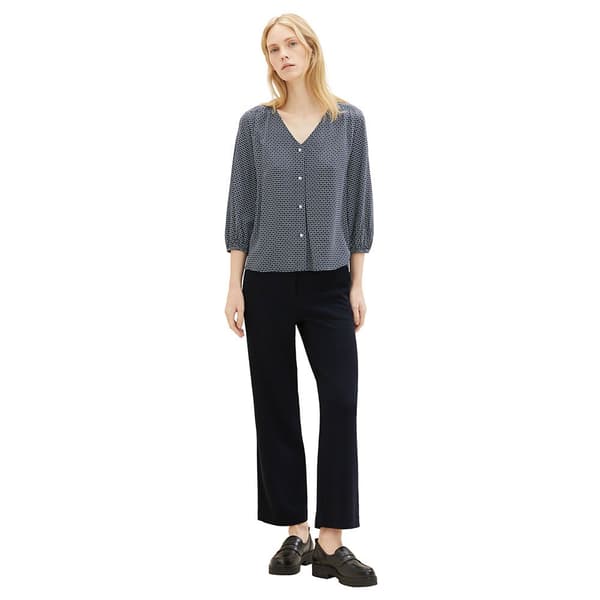Tom Tailor V-ringad Blus 1037898 Printed Blå 38 Kvinna