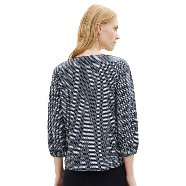 Tom Tailor V-ringad Blus 1037898 Printed Blå 38 Kvinna