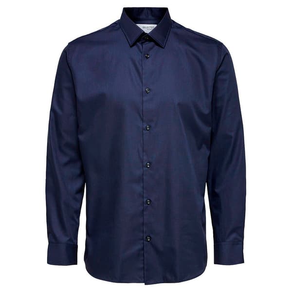 Selected Långärmad Tröja Ethan Classic Slim Blå XL Man