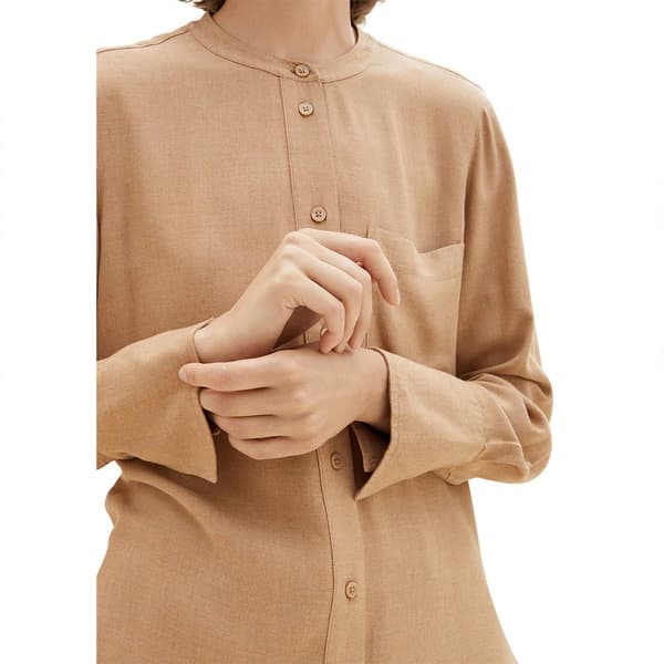 Tom Tailor Blus 1037888 Melange Beige 40 Kvinna