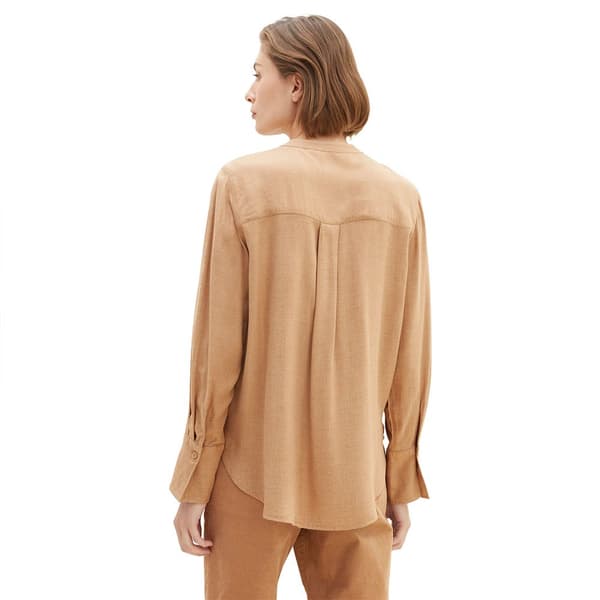 Tom Tailor Blus 1037888 Melange Beige 40 Kvinna