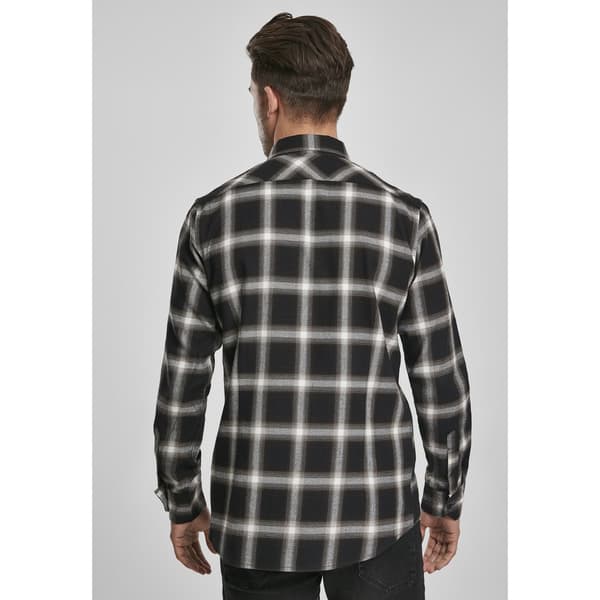 Urban Classics Flanell Skjorte 6 Sort S Mand
