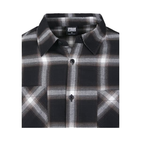 Urban Classics Flanell Skjorte 6 Sort S Mand