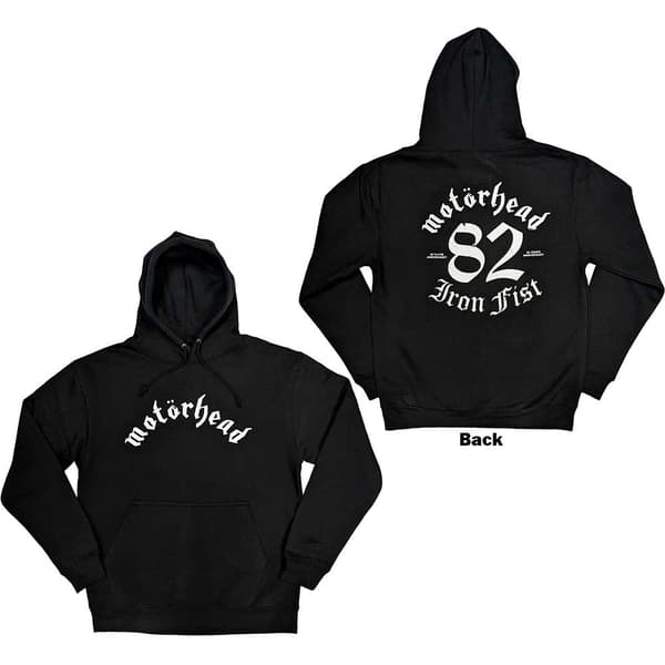 Motorhead Unisex Pullover Hoodie: Iron Fist '82 (Back Print) (XX-Large)