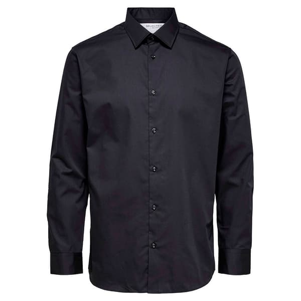 Selected Lang Ærmet Skjorte Ethan Classic Slim Sort L Mand