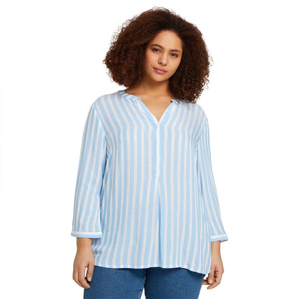 Tom Tailor Bluse 1024917 Blå 50 Kvinde