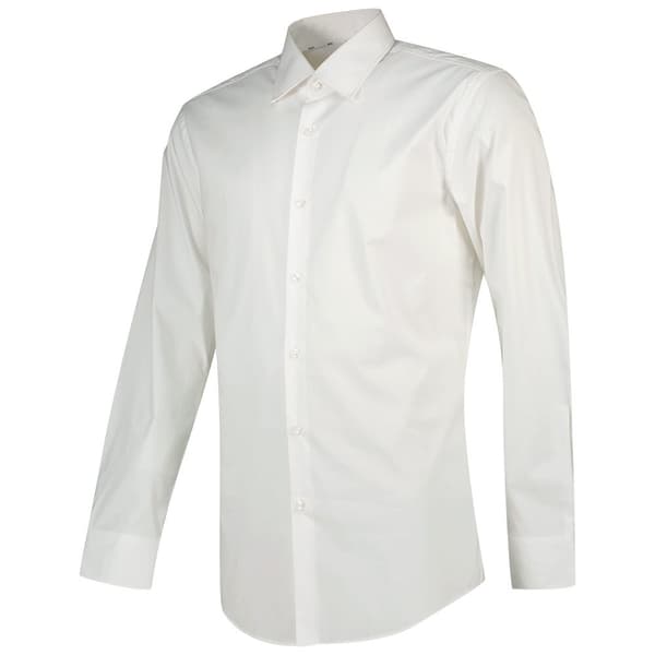 Boss Skjorte 50469345-100/h-hank Kent Hvid 42 / Regular Mand