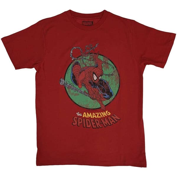 Marvel Comics Unisex T-Shirt: Spiderman Shooting Webs (XX-Large)