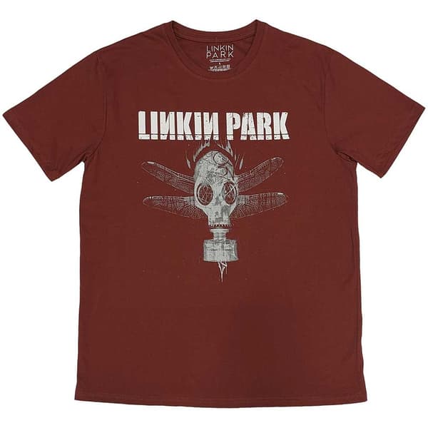 Linkin Park Unisex T-Shirt: Gas Mask (Large)
