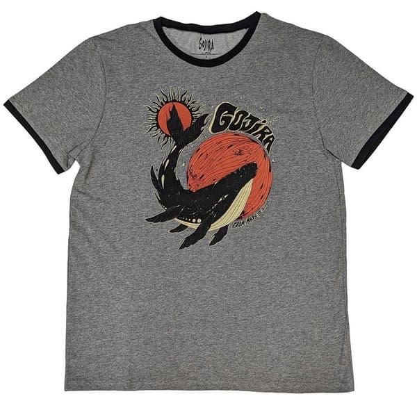 Gojira Unisex Ringer T-Shirt: Whale (Medium)