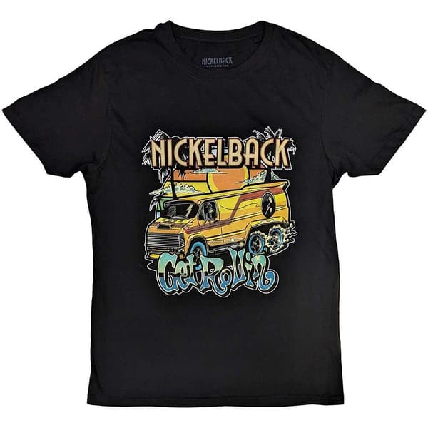 Nickelback Unisex T-Shirt: Get Rollin' (Small)