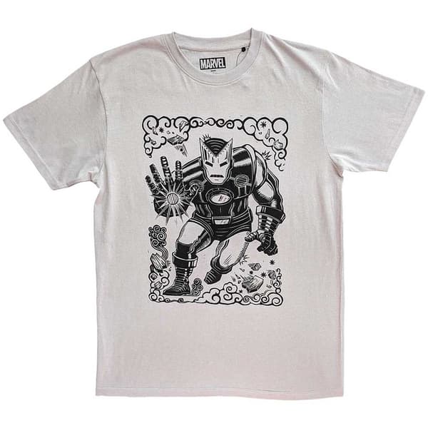 Marvel Comics Unisex T-Shirt: Iron Man Sketch (Small)
