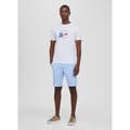 Miniatyrbild 4 av 4: FaÇonnable Kortärmad T-shirt Flag Print Vit XL Man