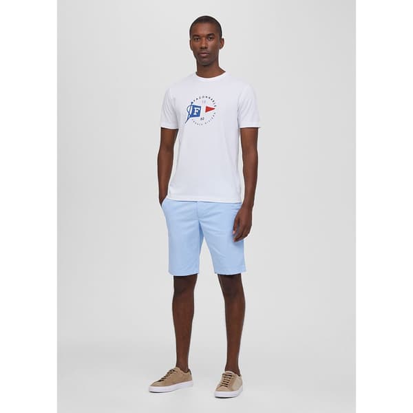 FaÇonnable Kortärmad T-shirt Flag Print Vit XL Man