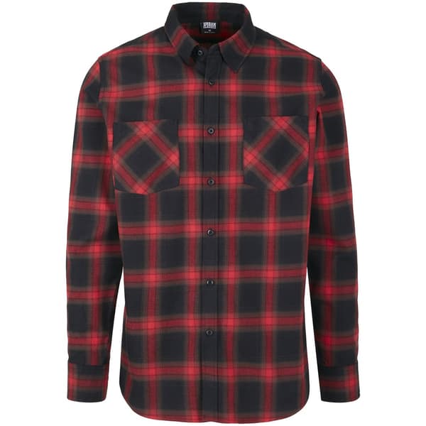 Urban Classics Flanell Skjorte 6 Sort XL Mand