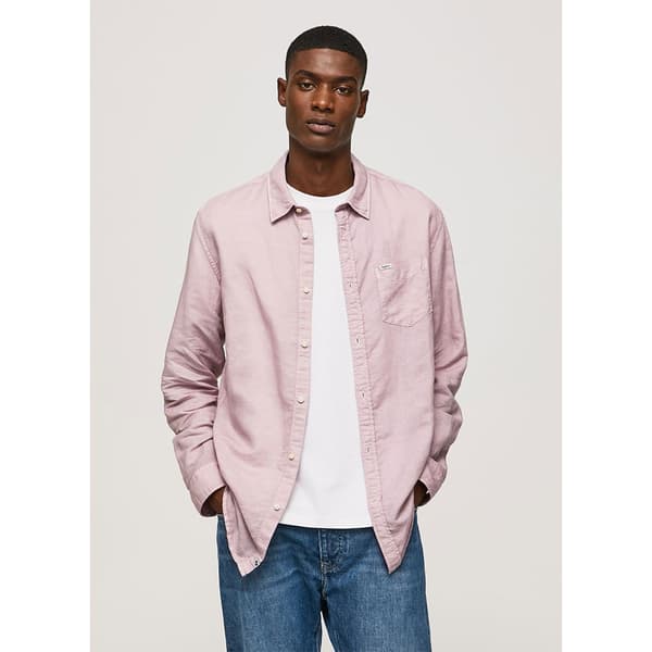 Pepe Jeans Lang ærmet Skjorte Parker Brun XL Mand