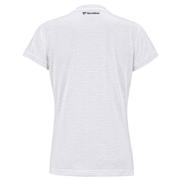Tecnifibre Lyhythihainen Poolo Team Mesh Valkoinen L Nainen